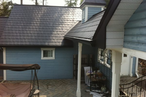 Aluminium roof view